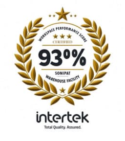 Intertek Workplace Performance Score 93% - Sonipat warehouse facility